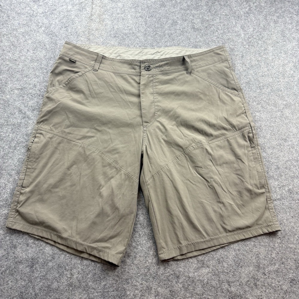 Kuhl Renegade Shorts Mens 40 Beige Cargo Hiking Stretch Quick Dry Outdoor